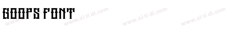 goops font字体转换